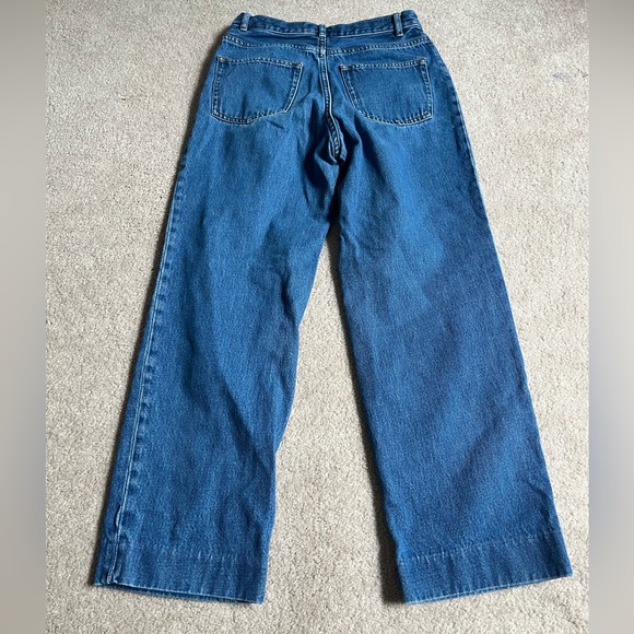 APC Blue Cotton Cropped Jean New Sailor Jeans Pants Sz. 26 - Picture 3 of 4